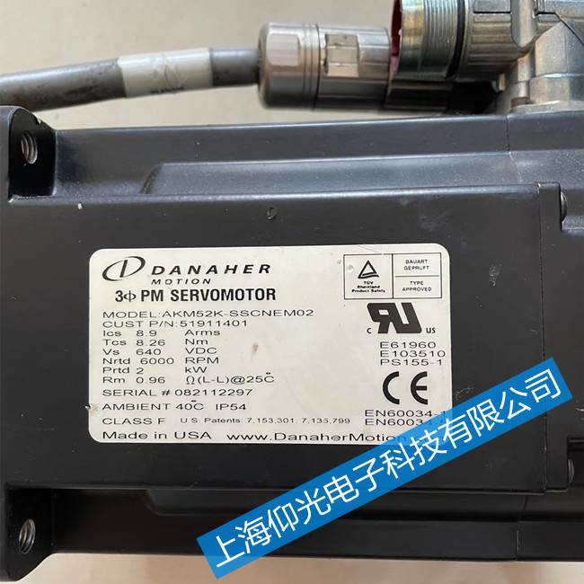 Danaher丹納赫伺服電機AKM44G-ANC2R-00維修教程視頻經(jīng)驗